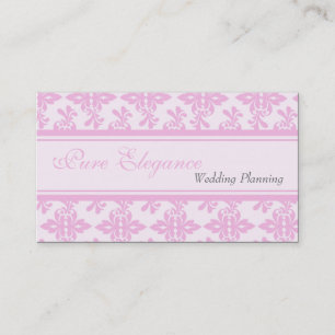 Visita Tarjeta de presentación de Wedding Planner Damask 