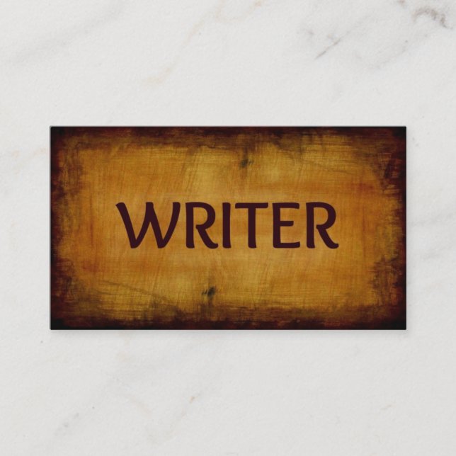 Visita Tarjeta de presentación de Writer (Anverso)