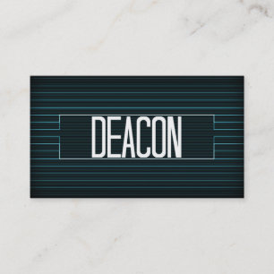 Visita Tarjeta de presentación Deacon Elegant Stripe