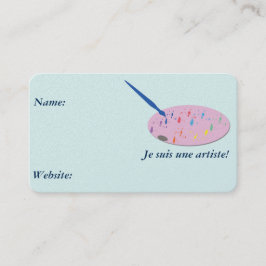 Visita Tarjeta de presentación del artista