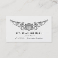 Tarjeta de presentación del Aviador del ejército d