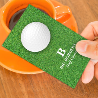 Visita Tarjeta de presentación del campo de golf