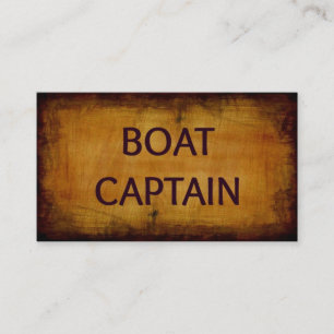 Visita Tarjeta de presentación del capitán del barco
