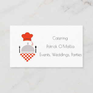 Visita Tarjeta de presentación del Caterer