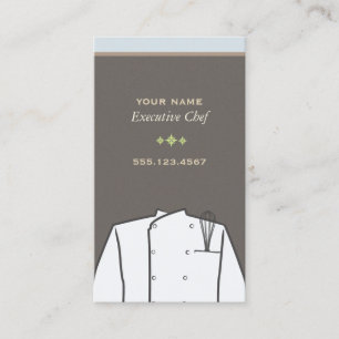 Visita Tarjeta de presentación del Chef Ejecutivo