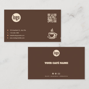 Visita Tarjeta de presentación del código QR del logotipo