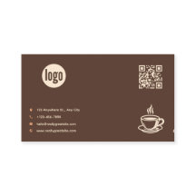 Tarjeta de presentación del código QR del logotipo
