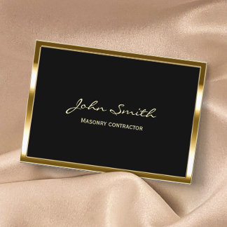 Visita Tarjeta de presentación del contratista de la Maso