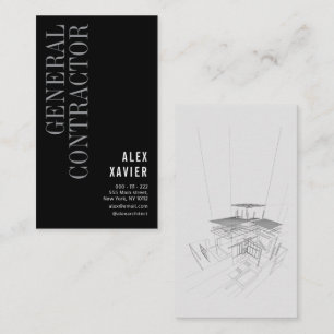 Visita tarjeta de presentación del contratista general ne