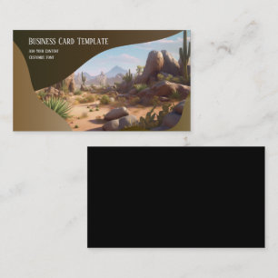Visita Tarjeta de presentación del desierto de las montañ