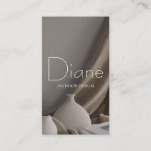 Tarjeta de presentación del Diseñador de interiore