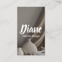 Tarjeta de presentación del Diseñador de interiore