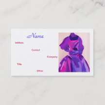 Tarjeta de presentación del Diseñador de moda IV