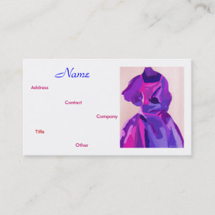 Visita Tarjeta de presentación del Diseñador de moda IV