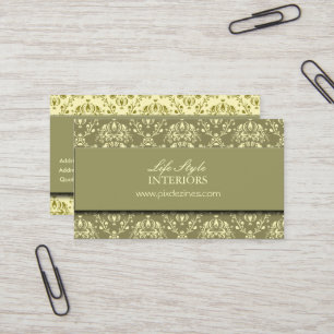 Visita Tarjeta de presentación del diseñador interior, Mo