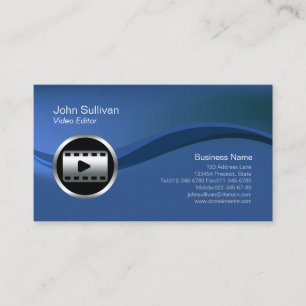 Visita Tarjeta de presentación del editor de vídeo del ic