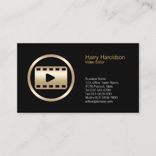 Visita Tarjeta de presentación del editor de vídeo Gold S