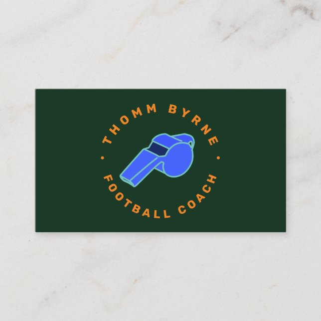 Visita Tarjeta de presentación del entrenador del histori (Anverso)