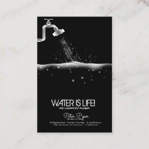 Visita Tarjeta de presentación del fontanero