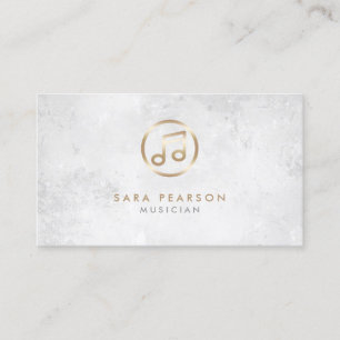 Visita Tarjeta de presentación del icono de la nota music