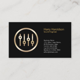 Visita Tarjeta de presentación del ingeniero de sonido de