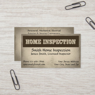Visita Tarjeta de presentación del inspector de inspecció