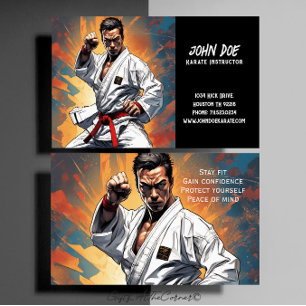 Visita Tarjeta de presentación del instructor de Karate