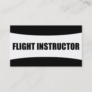 Visita Tarjeta de presentación del instructor de vuelo