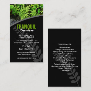 Visita Tarjeta de presentación del jardín paisajista