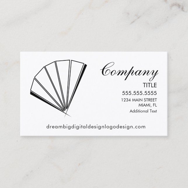 Visita Tarjeta de presentación del logotipo asiático del  (Anverso)