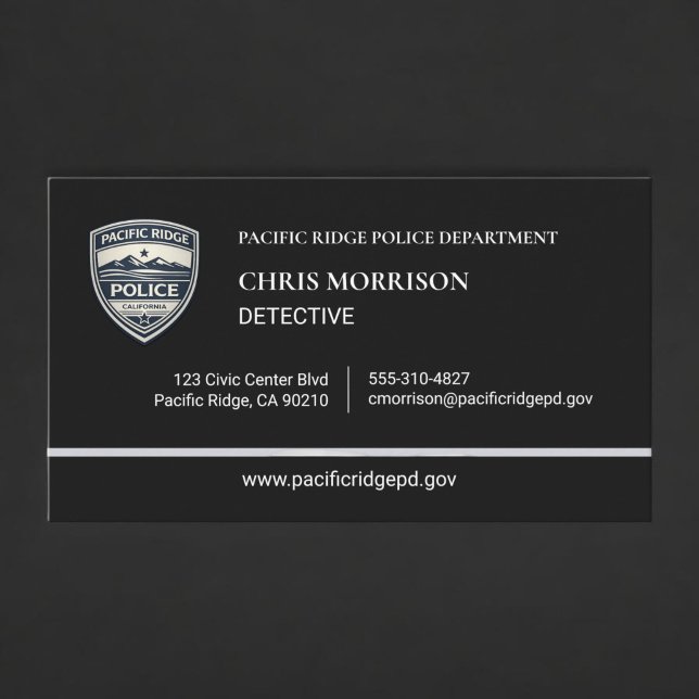 Visita Tarjeta de presentación del logotipo de detective  (Subido por el creador)