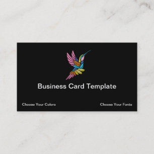 Visita Tarjeta de presentación del logotipo de Hummingbi