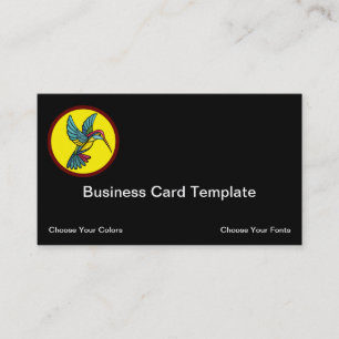 Visita Tarjeta de presentación del logotipo de Hummingbir