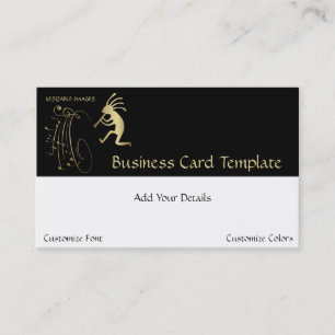 Visita Tarjeta de presentación del logotipo de Kokopelli