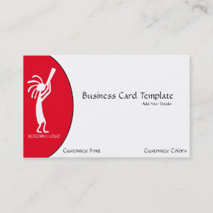 Visita Tarjeta de presentación del logotipo de Kokopelli 
