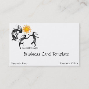 Visita Tarjeta de presentación del logotipo de Kokopelli