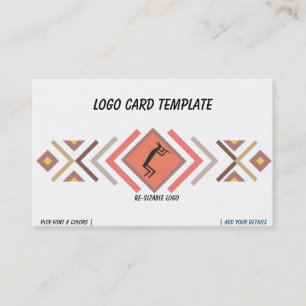 Visita Tarjeta de presentación del logotipo de Kokopelli