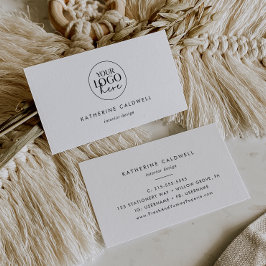 Visita Tarjeta de presentación del logotipo de tipografía