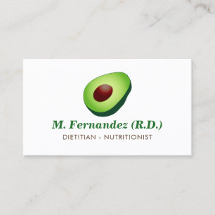 Visita Tarjeta de presentación del logotipo del aguacate 