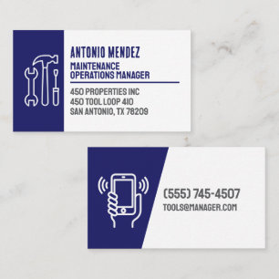 Visita Tarjeta de presentación del logotipo del martillo 