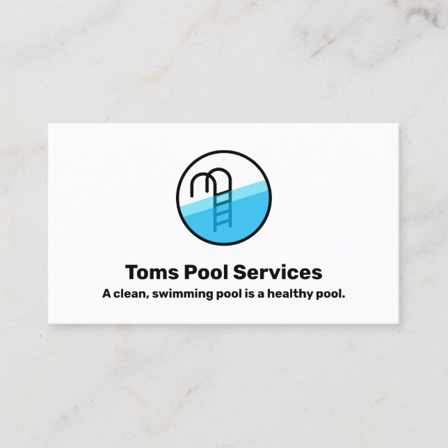 Visita Tarjeta de presentación del logotipo del servicio  (Anverso)