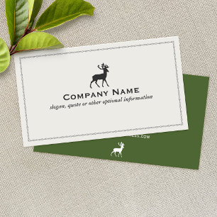 Visita Tarjeta de presentación del logotipo del venado