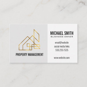 Visita Tarjeta de presentación del logotipo inmobiliario 