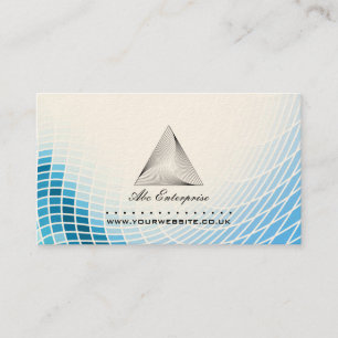 Visita Tarjeta de presentación del logotipo piramidal abs