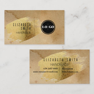 Visita Tarjeta de presentación del logotipo rústico de la
