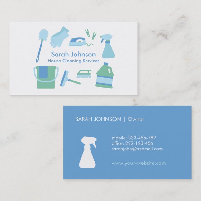 Visita Tarjeta de presentación del moderno servicio de li (Anverso / Reverso)