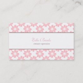 Visita Tarjeta de presentación del patrón de flores de ce