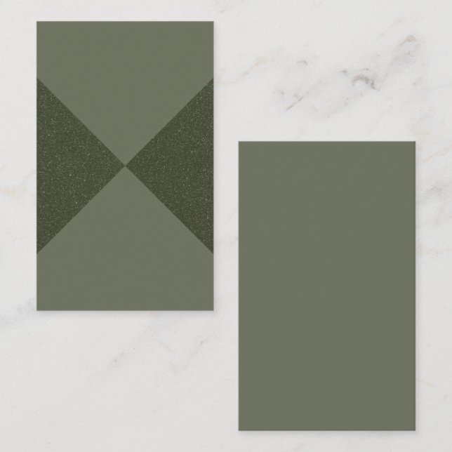 Visita Tarjeta de presentación del patrón X verde del per (Anverso / Reverso)