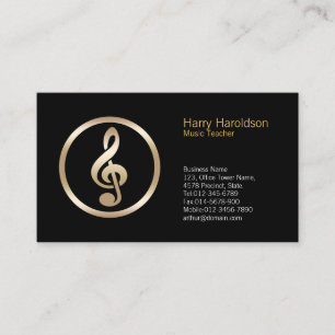 Visita Tarjeta de presentación del profesor de música Tre