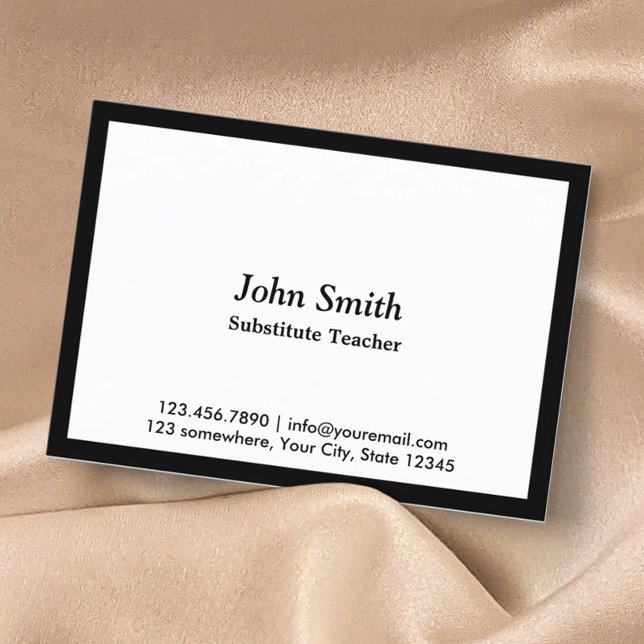 Visita Tarjeta de presentación del profesor sustituto de  (Subido por el creador)